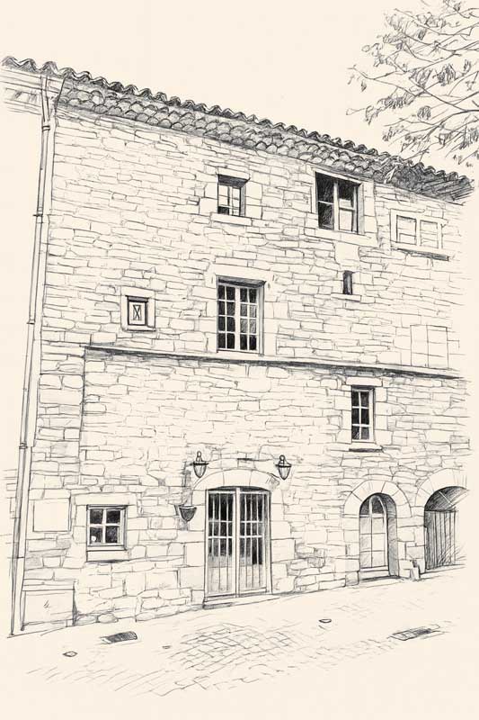 Location pop-up d'un rez commercial et d'une chambre d'hôtes à Barjac 